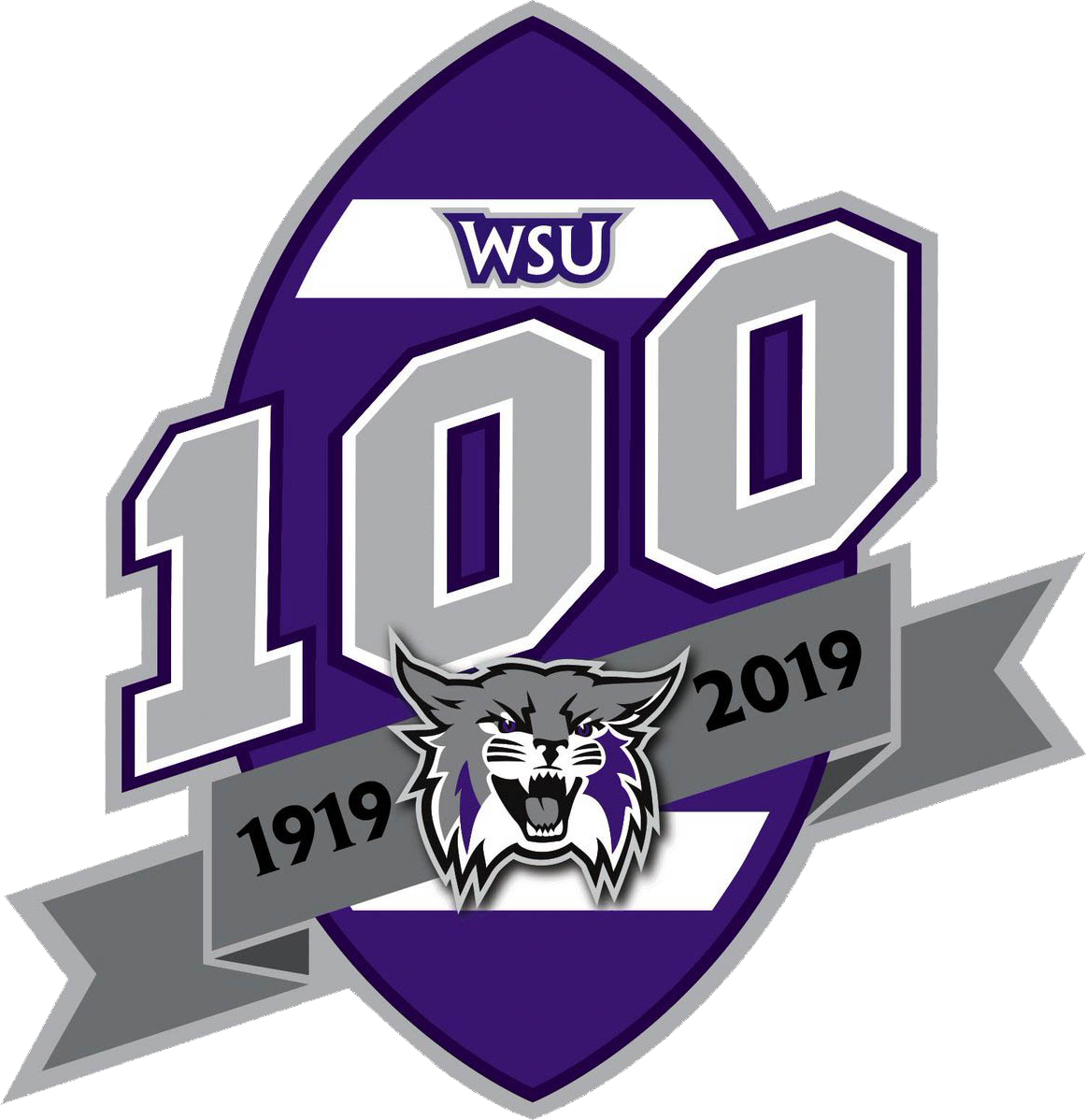 Weber State Wildcats 2019 Anniversary Logo iron on transfers for T-shirts